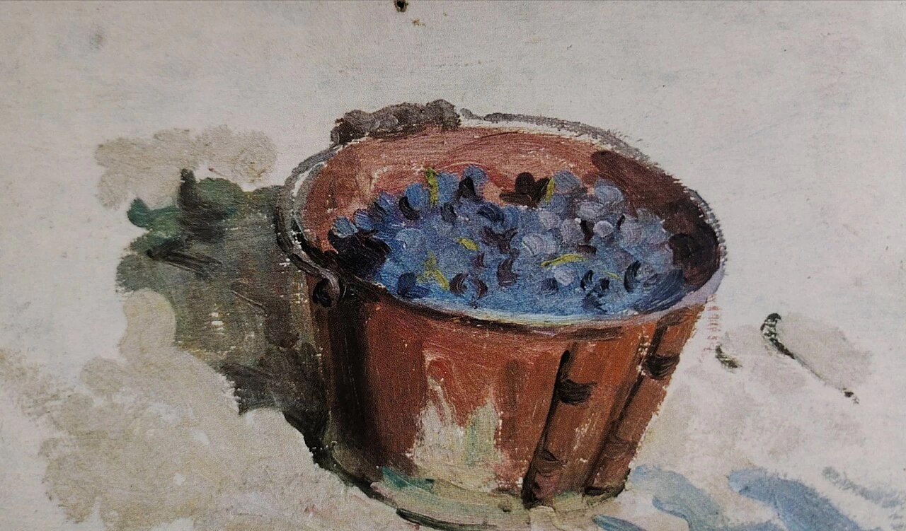 Jean-Frédéric Bazille-24-Grappoli d'uva in un secchio